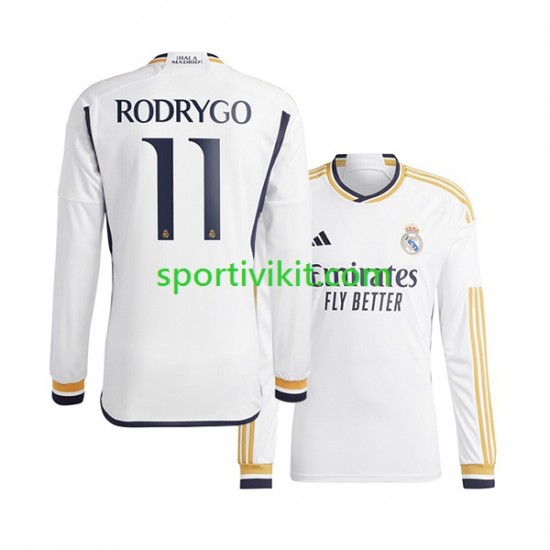Real Madrid Rodrygo Goes 11 Uomo Maglia Prima 2023-2024 Manica Lunga