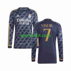 Real Madrid Vini Jr 7 Uomo Maglia Seconda 2023-2024 Manica Lunga