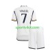 Completo da calcio Bambini Real Madrid Vinicius Junior 7 Maglia Prima 2023-2024 Manica Corta