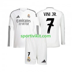Completo da calcio Bambini Real Madrid Vinicius Junior 7 Maglia Prima 2024-2025 Manica Lunga