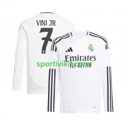 Real Madrid Vinicius Junior 7 Bianco Uomo Maglia Prima 2024-2025 Manica Lunga