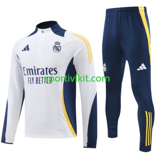 Real Madrid Bianco Completo da allenamento 2024-2025 Real Madrid Bianco Completo da allenamento 2024-2025