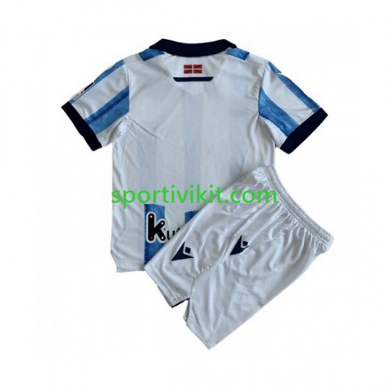Completo da calcio Bambini Real Sociedad Maglia Prima 2023-2024 Manica Corta