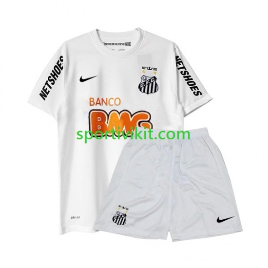 Completo da calcio Bambini Santos Retro 2011-2012 Maglia Prima Manica Corta