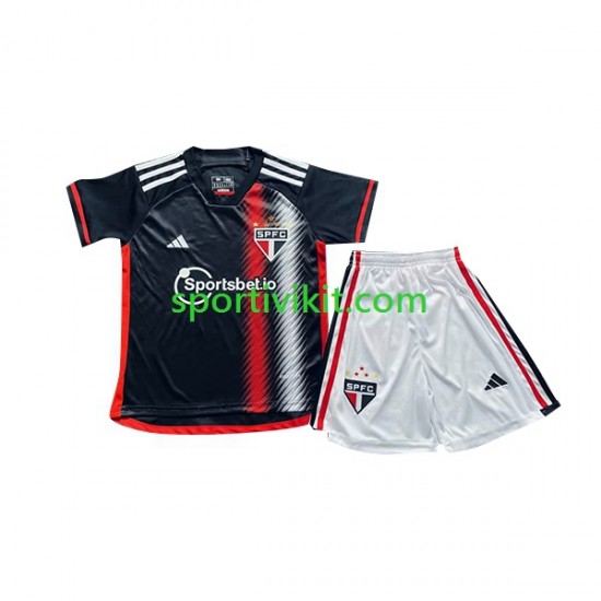 Completo da calcio Bambini Sao Paulo Maglia Terza 2023-2024 Manica Corta
