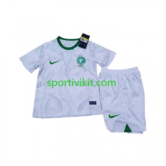 Completo da calcio Bambini Arabia Saudita Maglia Prima Coppa del Mondo 2022 Manica Corta Completo da calcio Bambini Arabia Saudita Maglia Prima Coppa del Mondo 2022 Manica Corta