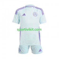 Completo da calcio Bambini Scozia Maglia Seconda Euro 2024 Manica Corta