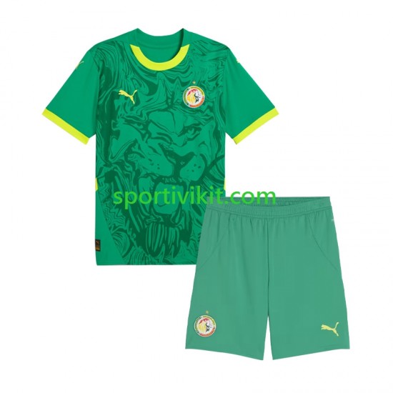 Completo da calcio Bambini Senegal Maglia Seconda 2025 Manica Corta Completo da calcio Bambini Senegal Maglia Seconda 2025 Manica Corta