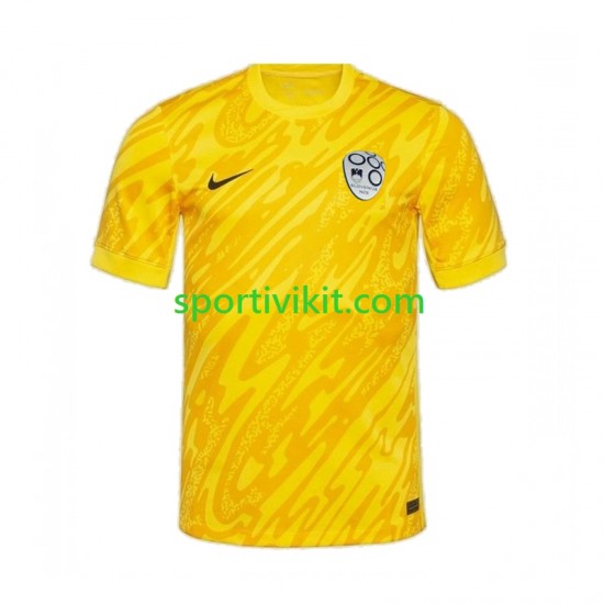 Slovenia Portiere Giallo Uomo Maglia Prima Euro 2024 Manica Corta Slovenia Portiere Giallo Uomo Maglia Prima Euro 2024 Manica Corta