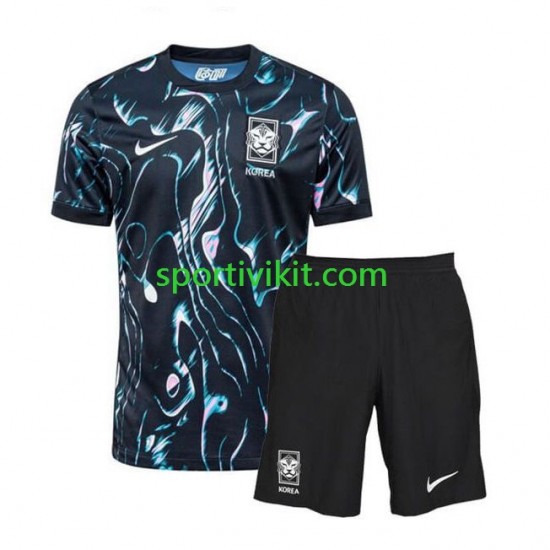 Completo da calcio Bambini Corea del Sud Maglia Seconda 2024 Manica Corta Completo da calcio Bambini Corea del Sud Maglia Seconda 2024 Manica Corta