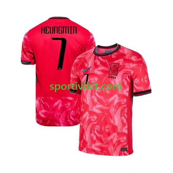 Corea del Sud Heungmin 7 Uomo Maglia Prima 2024 Manica Corta