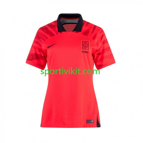 Corea del Sud Donna Maglia Prima Coppa del Mondo 2022 Manica Corta Corea del Sud Donna Maglia Prima Coppa del Mondo 2022 Manica Corta