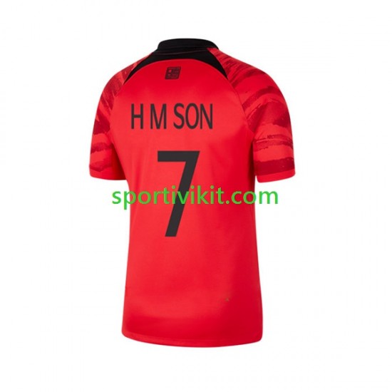 Corea del Sud Son Heung-min 7 Uomo Maglia Prima Coppa del Mondo 2022 Manica Corta