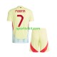 Completo da calcio Bambini Spagna Alvaro Morata 7 Maglia Seconda Euro 2024 Manica Corta