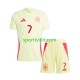 Completo da calcio Bambini Spagna Alvaro Morata 7 Maglia Seconda Euro 2024 Manica Corta
