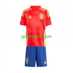 Completo da calcio Bambini Spagna Maglia Prima Euro 2024 Manica Corta