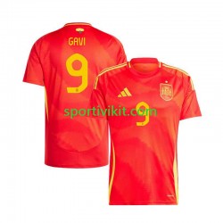 Spagna Gavi 9 Uomo Maglia Prima Euro 2024 Manica Corta