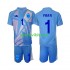 Completo da calcio Bambini Spagna Portiere David Raya 1 Maglia Prima Euro 2024 Manica Corta
