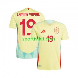 Spagna LAMINE YAMAL 19 Uomo Maglia Seconda Euro 2024 Manica Corta
