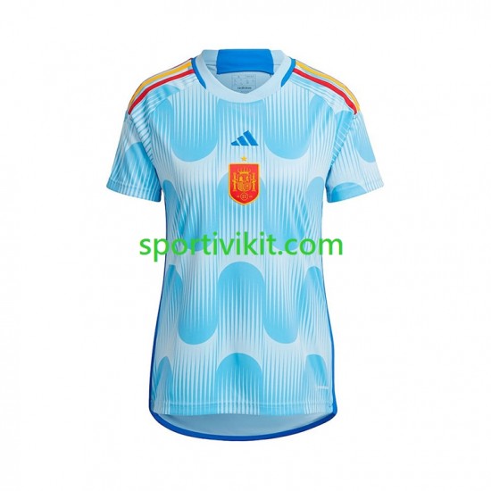 Spagna Donna Maglia Seconda Coppa del Mondo 2022 Manica Corta Spagna Donna Maglia Seconda Coppa del Mondo 2022 Manica Corta