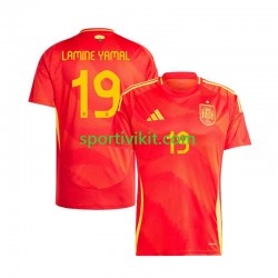 Spagna Lamine Yamal 19 Uomo Maglia Prima Euro 2024 Manica Corta