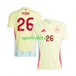 Spagna Pedri 26 Uomo Maglia Seconda Euro 2024 Manica Corta