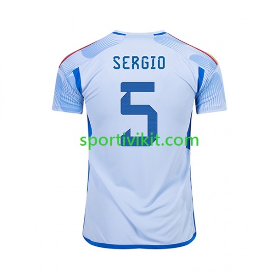 Spagna SERGIO BUSQUETS 5 Uomo Maglia Seconda Coppa del Mondo 2022 Manica Corta Spagna SERGIO BUSQUETS 5 Uomo Maglia Seconda Coppa del Mondo 2022 Manica Corta