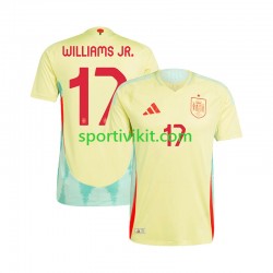 Spagna WILLIAMS JR 17 Uomo Maglia Seconda Euro 2024 Manica Corta