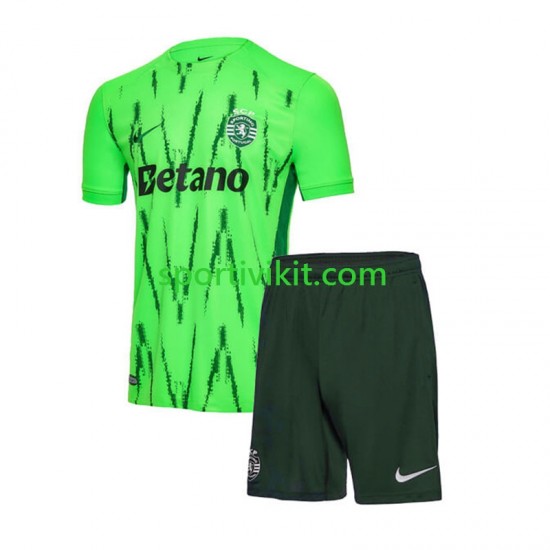 Completo da calcio Bambini Sporting CP Maglia Terza 2024-2025 Manica Corta Completo da calcio Bambini Sporting CP Maglia Terza 2024-2025 Manica Corta