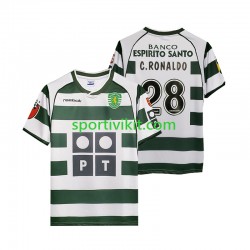 Sporting CP Cristiano Ronaldo 28 Retro 2001 2003 Uomo Maglia Prima Manica Corta