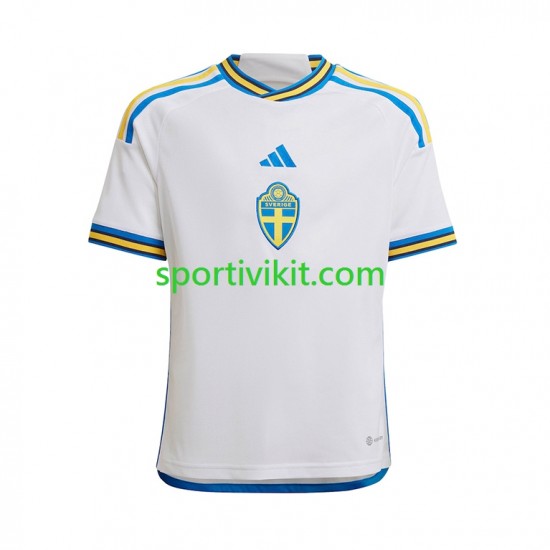 Svezia Uomo Maglia Seconda 2022-2023 Manica Corta