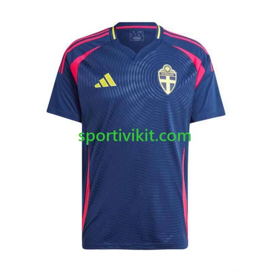 Svezia Uomo Maglia Seconda 2024 Manica Corta