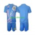 Completo da calcio Bambini Svezia Portiere Blu Maglia Seconda 2024 Manica Corta