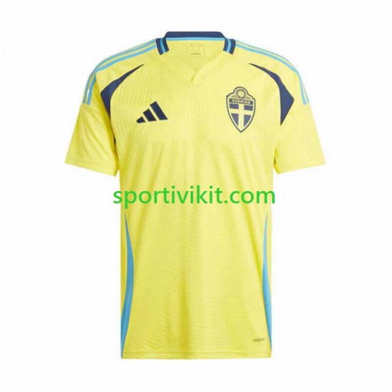 Svezia Uomo Maglia Prima 2024 Manica Corta