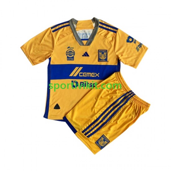 Completo da calcio Bambini Tigres UANL Maglia Prima 2023-2024 Manica Corta Completo da calcio Bambini Tigres UANL Maglia Prima 2023-2024 Manica Corta