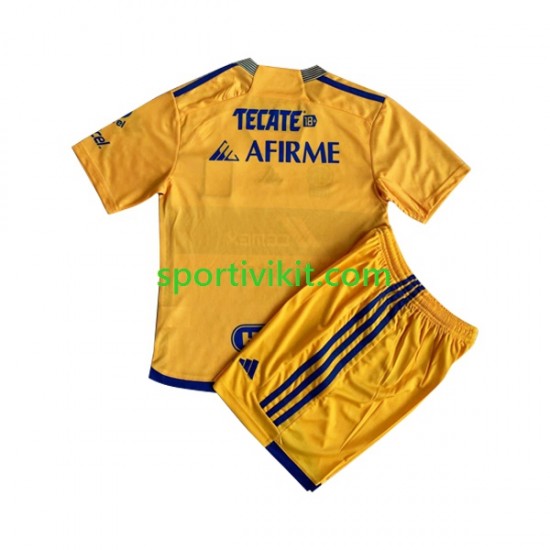 Completo da calcio Bambini Tigres UANL Maglia Prima 2023-2024 Manica Corta