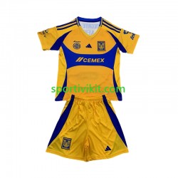 Completo da calcio Bambini Tigres UANL Maglia Prima 2024-2025 Manica Corta
