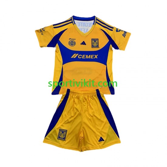 Completo da calcio Bambini Tigres UANL Maglia Prima 2024-2025 Manica Corta Completo da calcio Bambini Tigres UANL Maglia Prima 2024-2025 Manica Corta