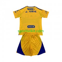 Completo da calcio Bambini Tigres UANL Maglia Prima 2024-2025 Manica Corta