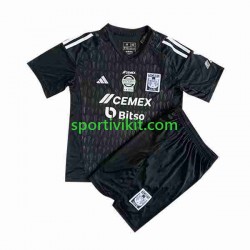 Completo da calcio Bambini Tigres UANL Portiere Maglia Seconda 2023-2024 Manica Corta