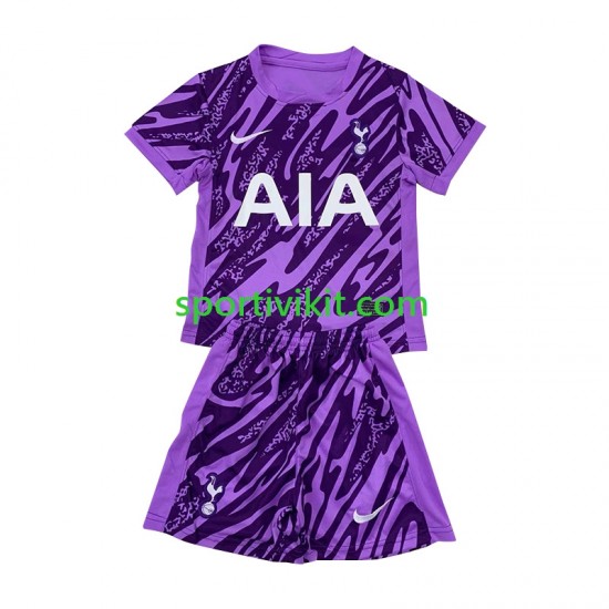 Completo da calcio Bambini Tottenham Hotspur Portiere Maglia Terza 2024-2025 Manica Corta Completo da calcio Bambini Tottenham Hotspur Portiere Maglia Terza 2024-2025 Manica Corta
