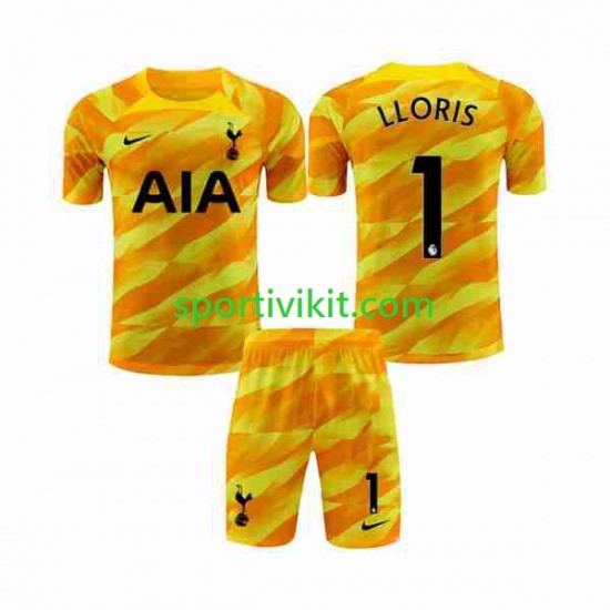 Completo da calcio Bambini Tottenham Hotspur Portiere Hugo Arancia Maglia Seconda 2023-2024 Manica Corta