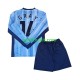 Completo da calcio Bambini Tottenham Spurs Gray 14 Maglia Seconda 2024-2025 Manica Lunga