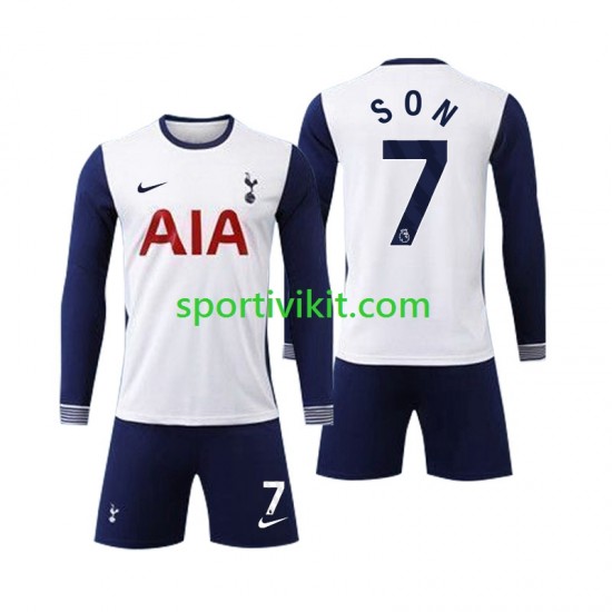 Completo da calcio Bambini Tottenham Spurs Son 7 Maglia Prima 2024-2025 Manica Lunga Completo da calcio Bambini Tottenham Spurs Son 7 Maglia Prima 2024-2025 Manica Lunga