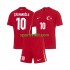 Completo da calcio Bambini Turchia Hakan Calhanoglu 10 Maglia Seconda Euro 2024 Manica Corta
