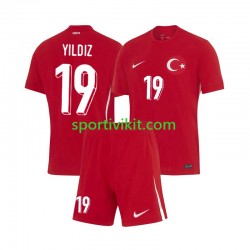 Completo da calcio Bambini Turchia Kenan Yıldız 19 Maglia Seconda Euro 2024 Manica Corta