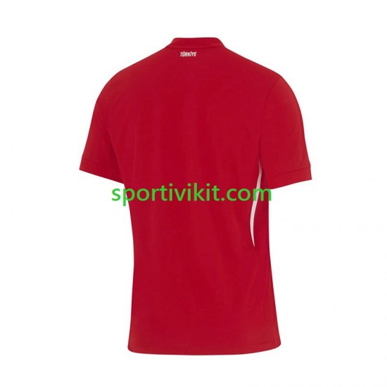 Turchia Rosso Uomo Maglia Seconda Euro 2024 Manica Corta