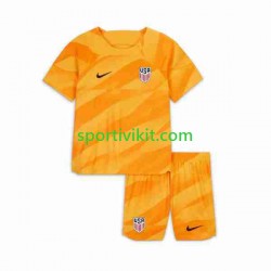Completo da calcio Bambini Stati Uniti Portiere Maglia Seconda 2023-2024 Manica Corta
