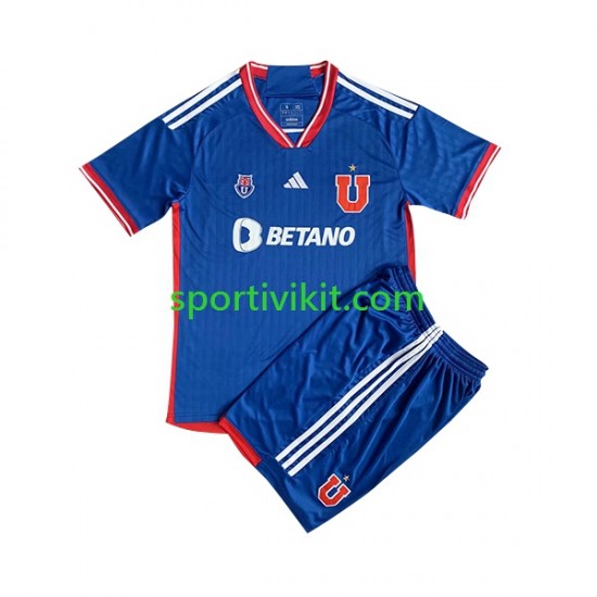 Completo da calcio Bambini Universidad de Chile 2023 Maglia Prima Manica Corta Completo da calcio Bambini Universidad de Chile 2023 Maglia Prima Manica Corta