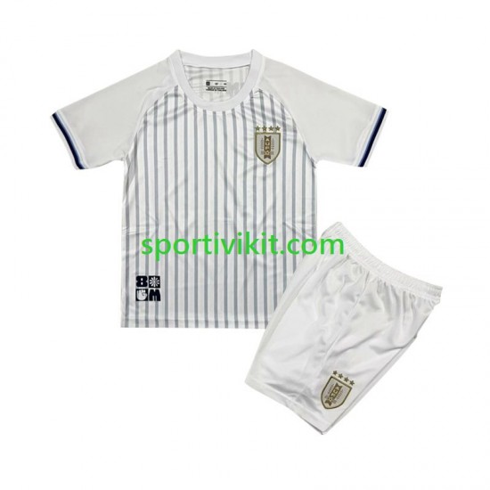 Completo da calcio Bambini Uruguay Maglia Seconda 2024 Manica Corta